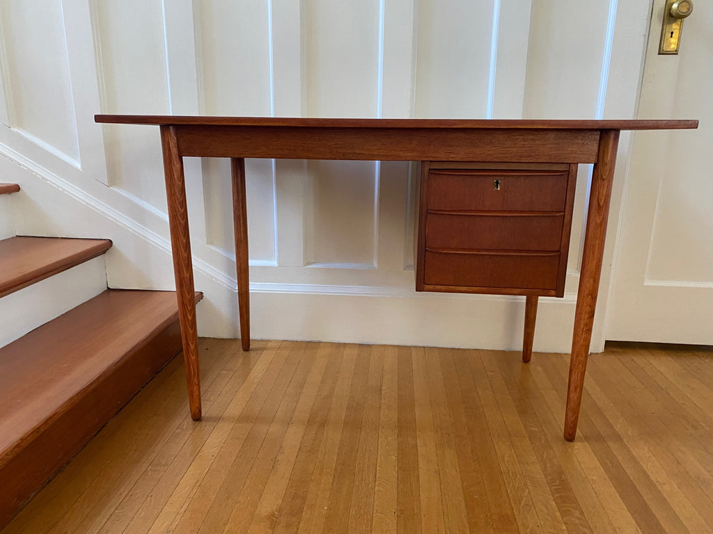 Scandinavian Design Teak Desk- Cook Street Vintage