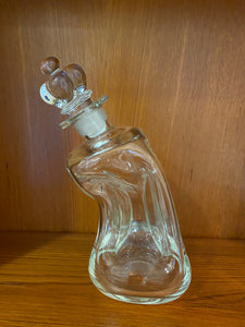 Holmgaard 'Drunken King' Decanter with Crown Topper- Cook Street Vintage