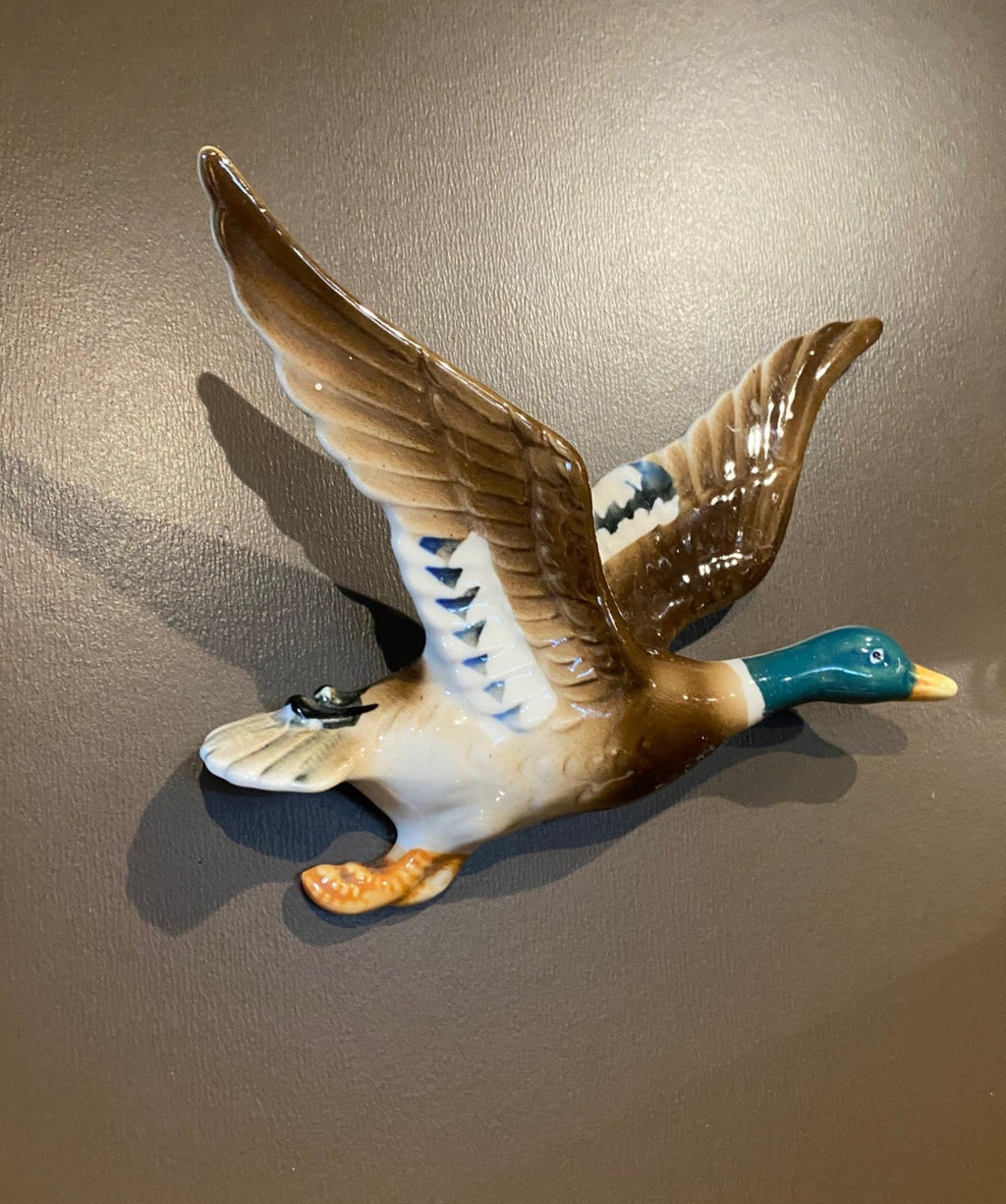 Mallard Ceramic Duck Wall Hanging- Cook Street Vintage