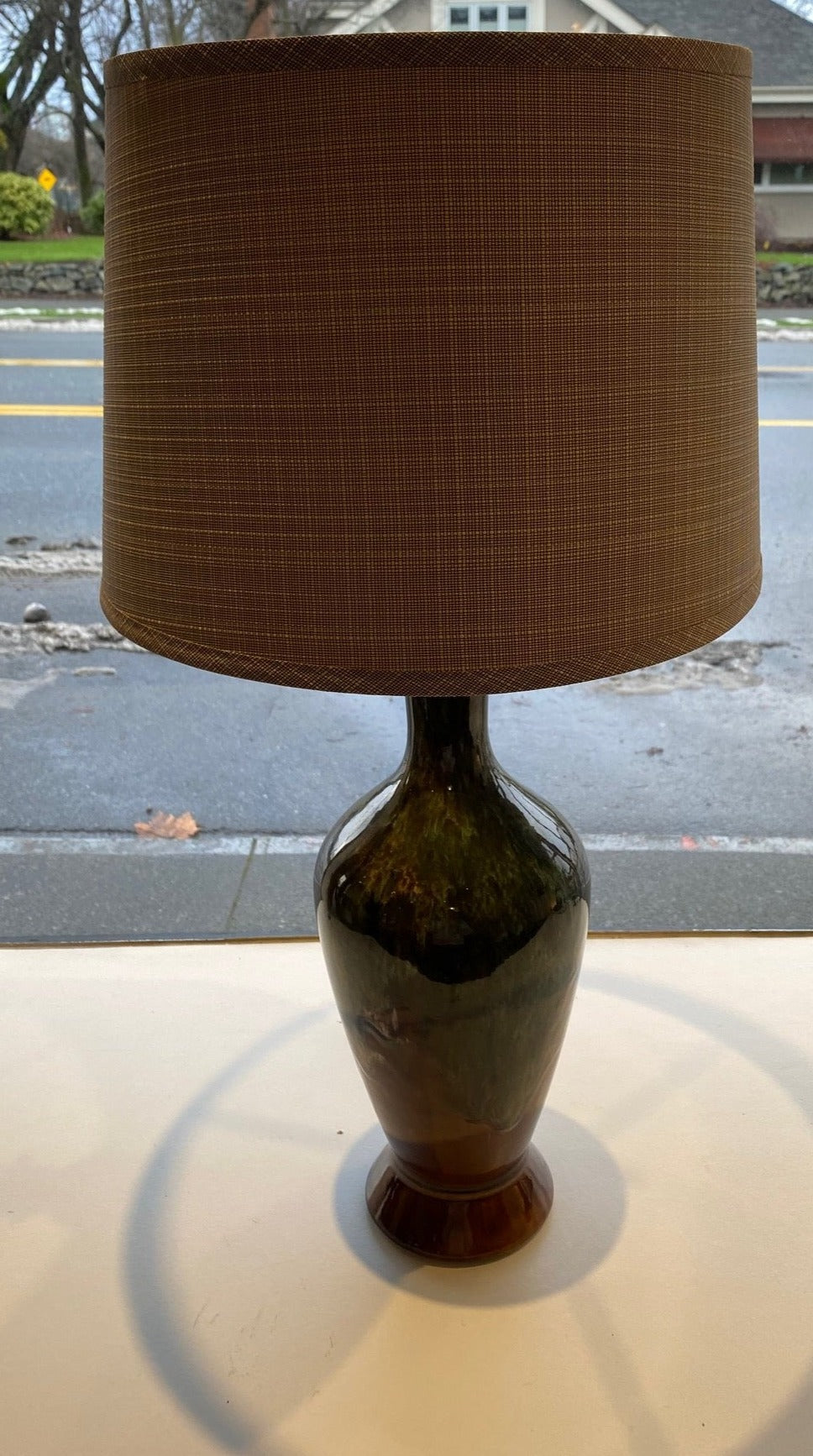 Green Vintage Ceramic Table Lamp - Cook Street Vintage