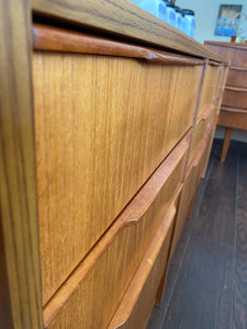 sculpted teak pulls-Cook Street Vintage