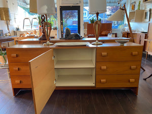 MCM Teak Dresser with Sculpted Wood Pulls