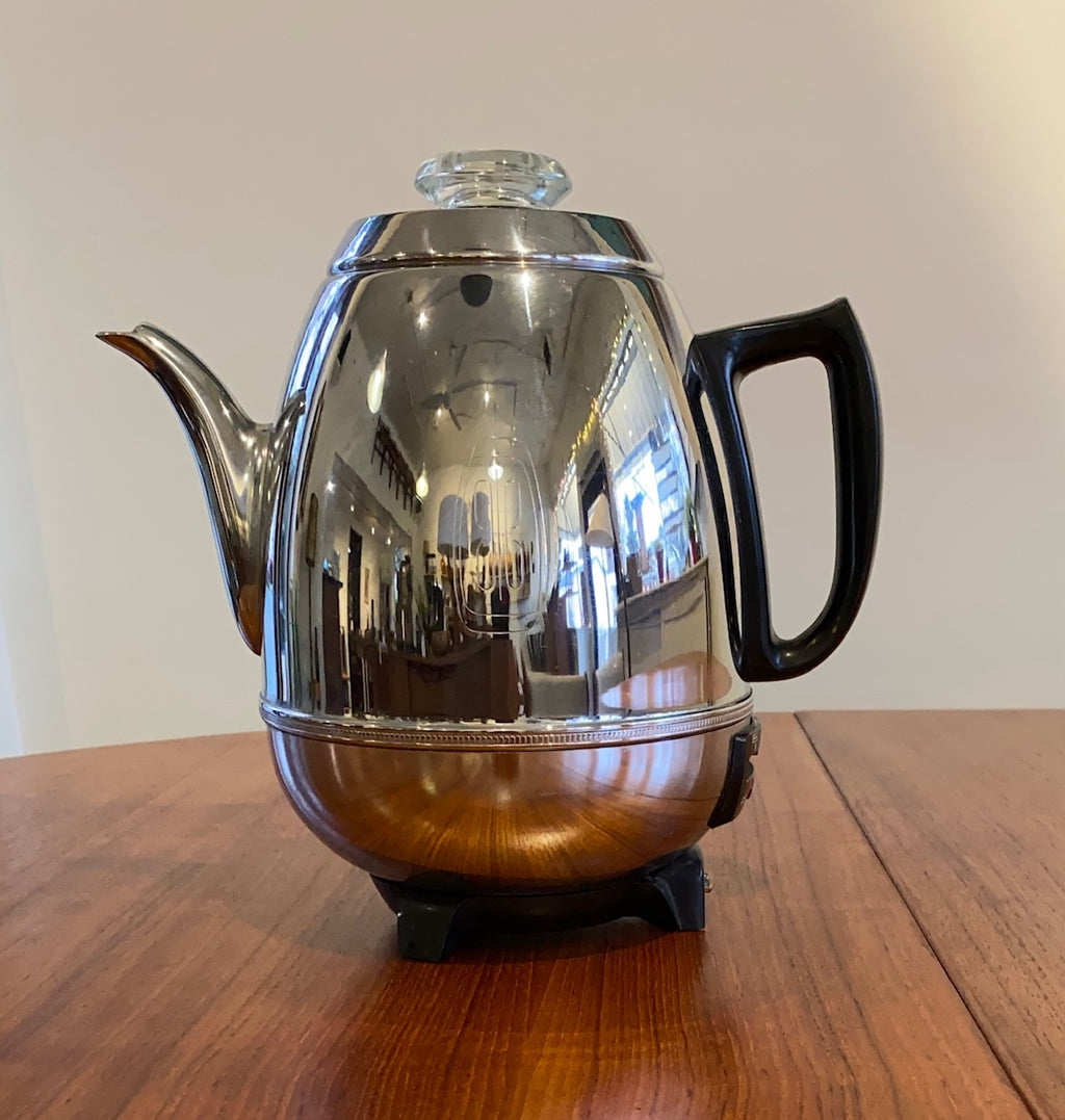 Vintage General Electric Coffee Percolator Model P400B- Cook Street Vintage