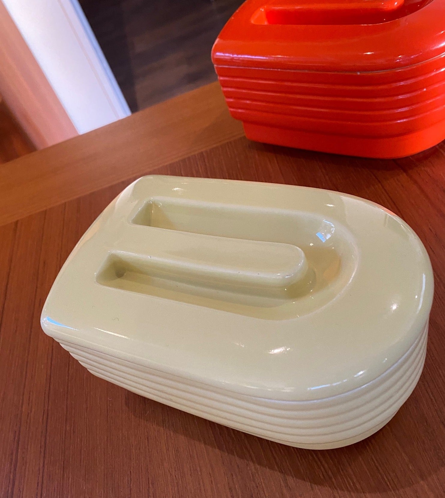 Classic Yellow Vintage Westinghouse Refrigerator Container- Cook Street Vintage