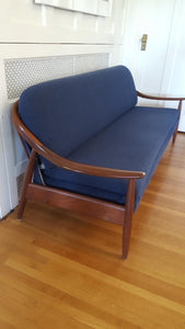 Greaves & Thomas Metamorphic Teak Frame Sofa Bed- Cook Street Vintage