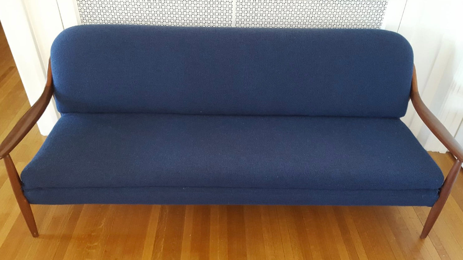 Greaves & Thomas Metamorphic Teak Frame Sofa Bed- Cook Street Vintage