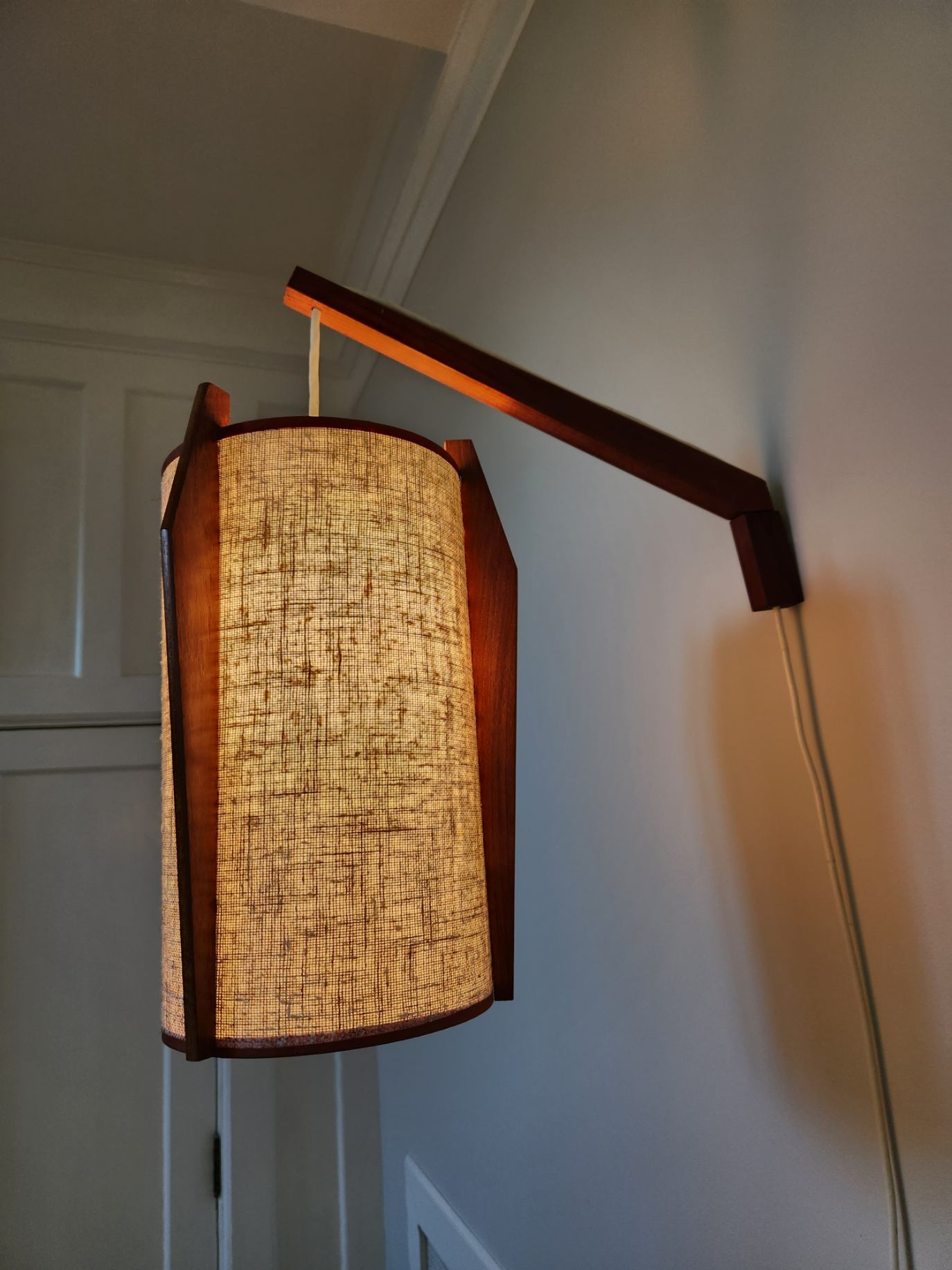 Mid-century Teak Pendant Lamp