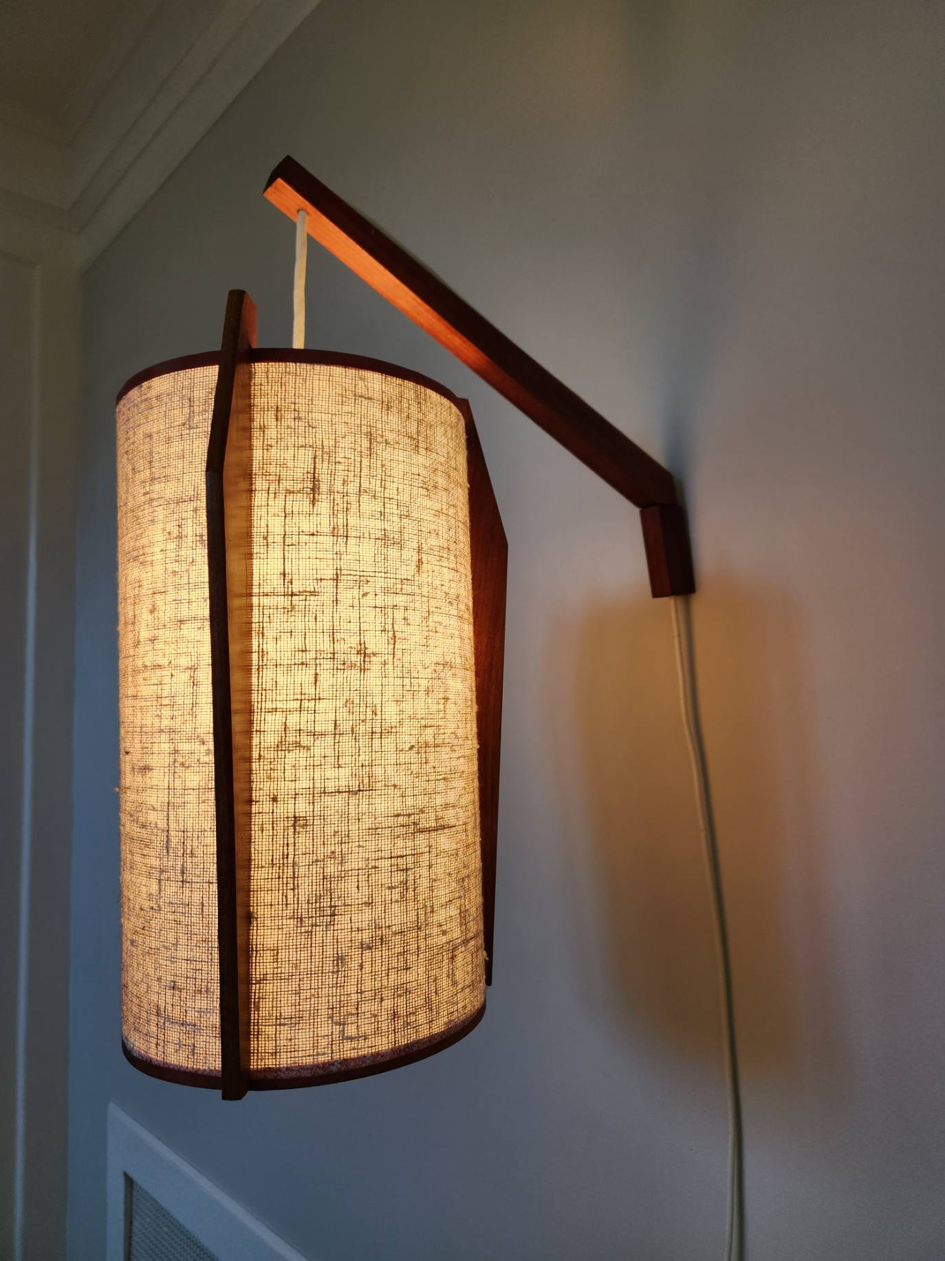 Mid-century Teak Pendant Lamp